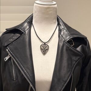 Silver Heart Pendant Necklace